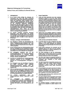 Предварително изображение на General Terms and Conditions for Remote Service