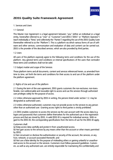 Предварително изображение на ZEISS Quality Suite Framework Agreement