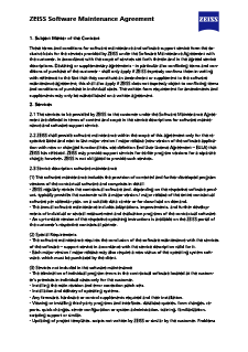 Предварително изображение на ZEISS Software Maintenance Agreement