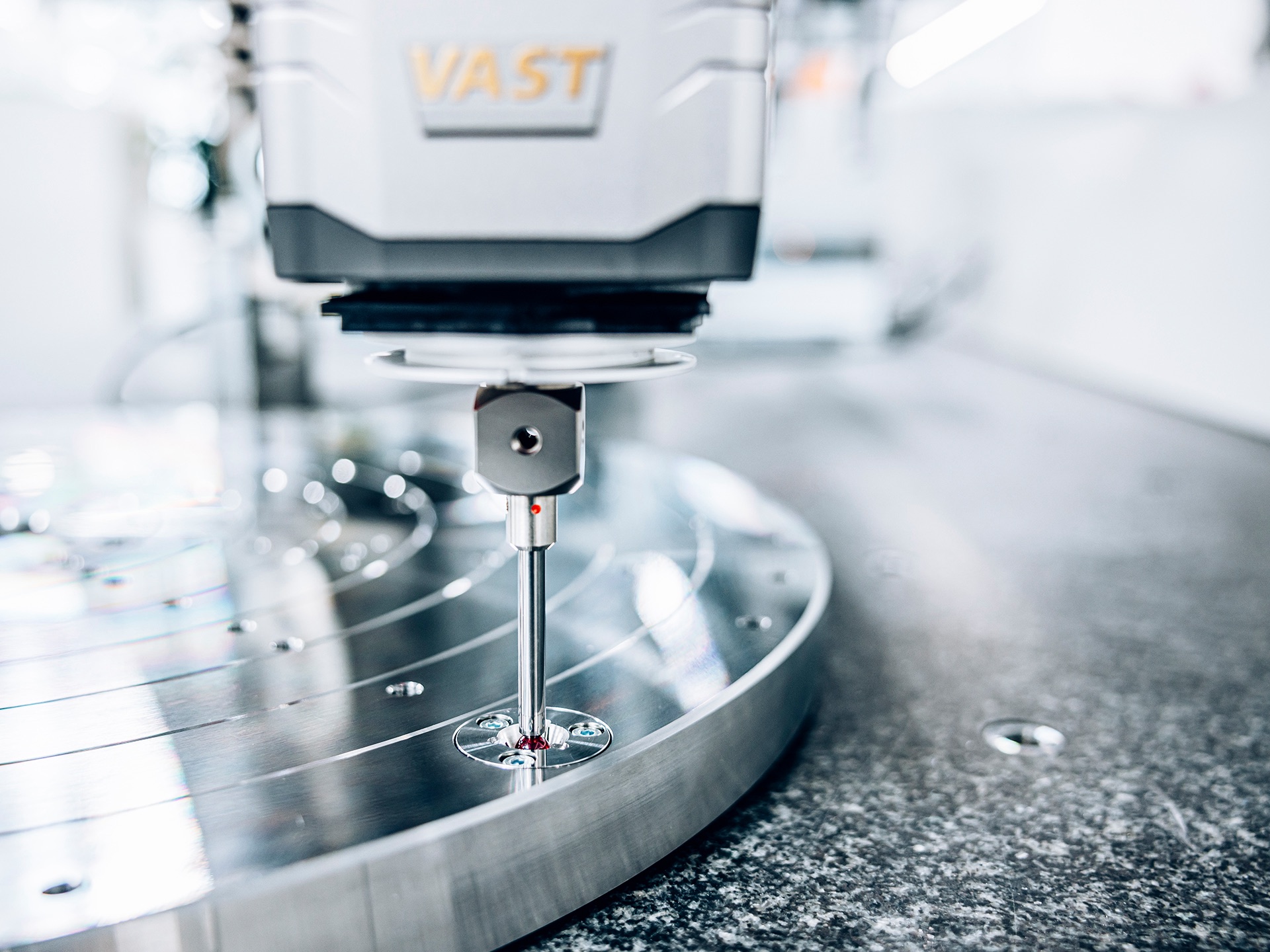 Дефиниция на оста на ротационна маса от ZEISS VAST Rotary Table Axis (ZVRA)
